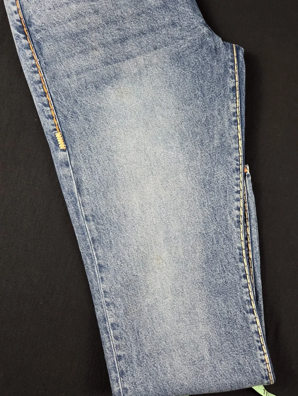 True Religion Geno Super T Jeans Mens 34x33 Blue Wide Stitch Relaxed Slim